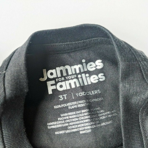 Holiday Pajamas 3T Sibling Match Grey Happy Holidays Christmas Fleece - Picture 3 of 3